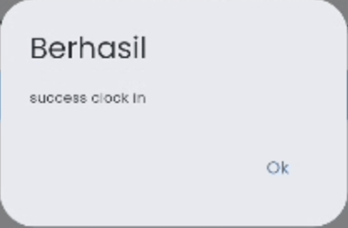 Absen Masuk Berhasil