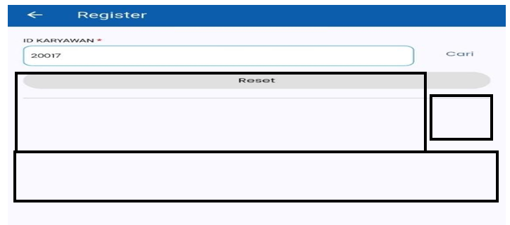 Input ID Karyawan Face Registration