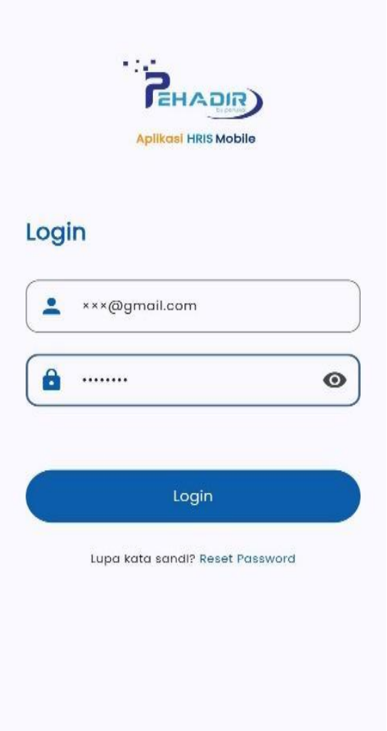 Fitur Masuk Aplikasi
