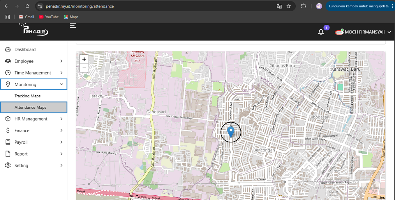 Fitur Attendance Maps