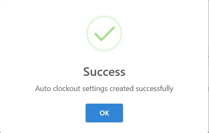 Simpan Pengaturan Auto Clock-out