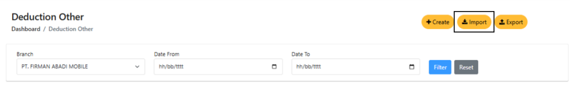 Fitur Deduction Other