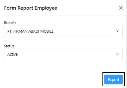 Fitur Manage Employee