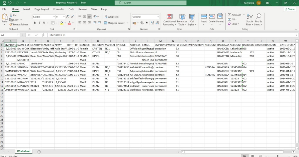 Fitur Manage Employee