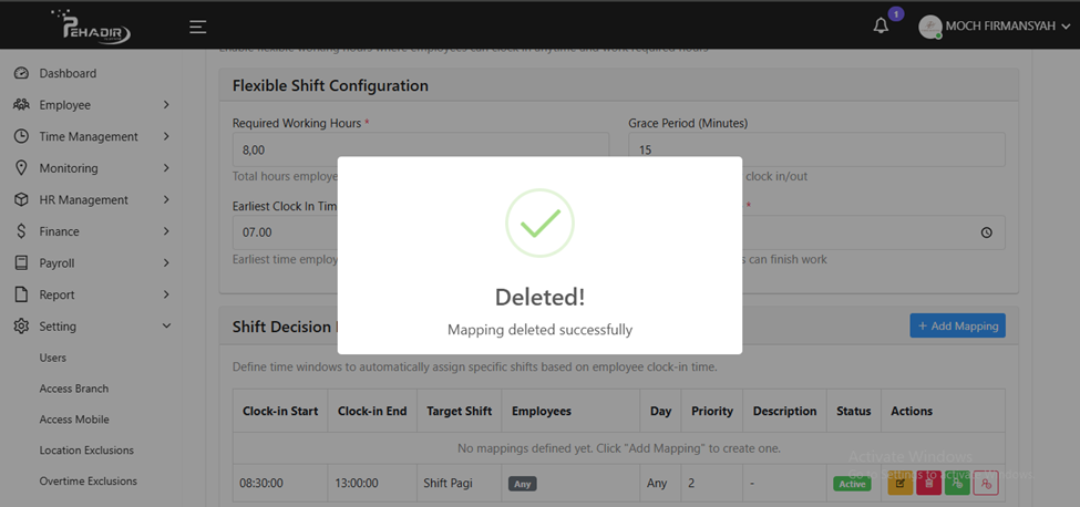 Deleted Notification